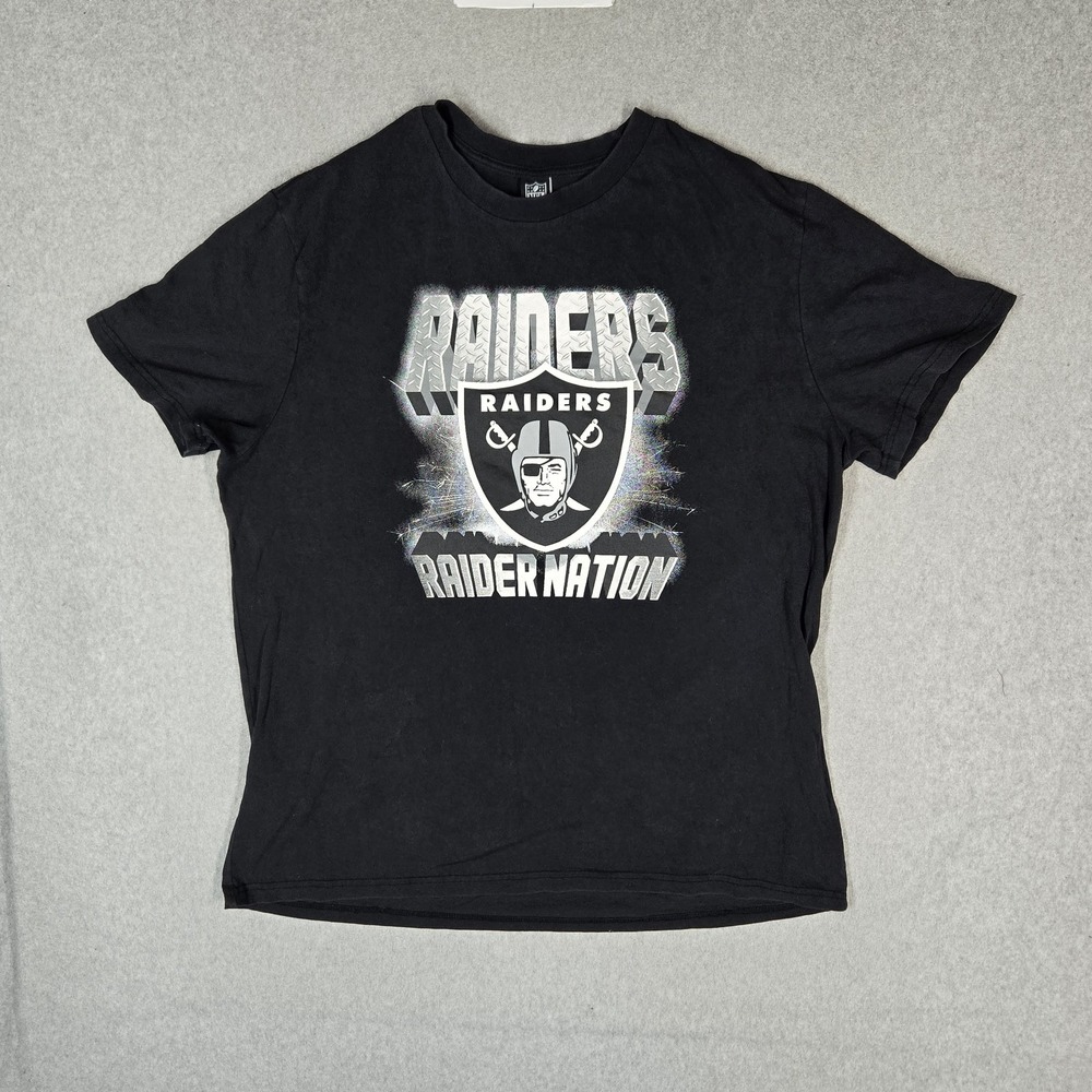 Las Vegas Raiders Men Shirt XXL Black NFL Team Raider Nation
